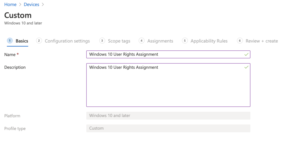 how to find user rights assignment